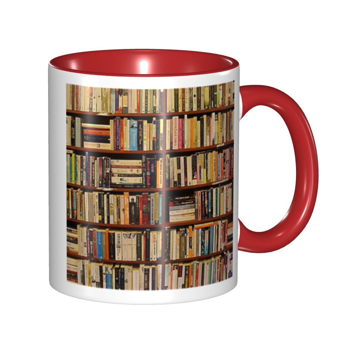 Coffee Tea Library - Education Library Book Mug Funny Ceramic
