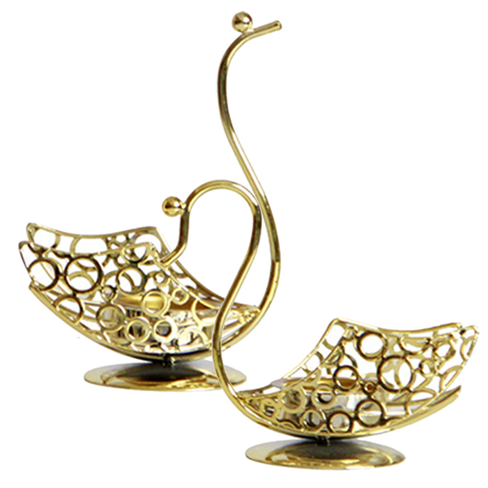 Coffee Tea Library - 1Pair Iron Swan Desktop Decor Set