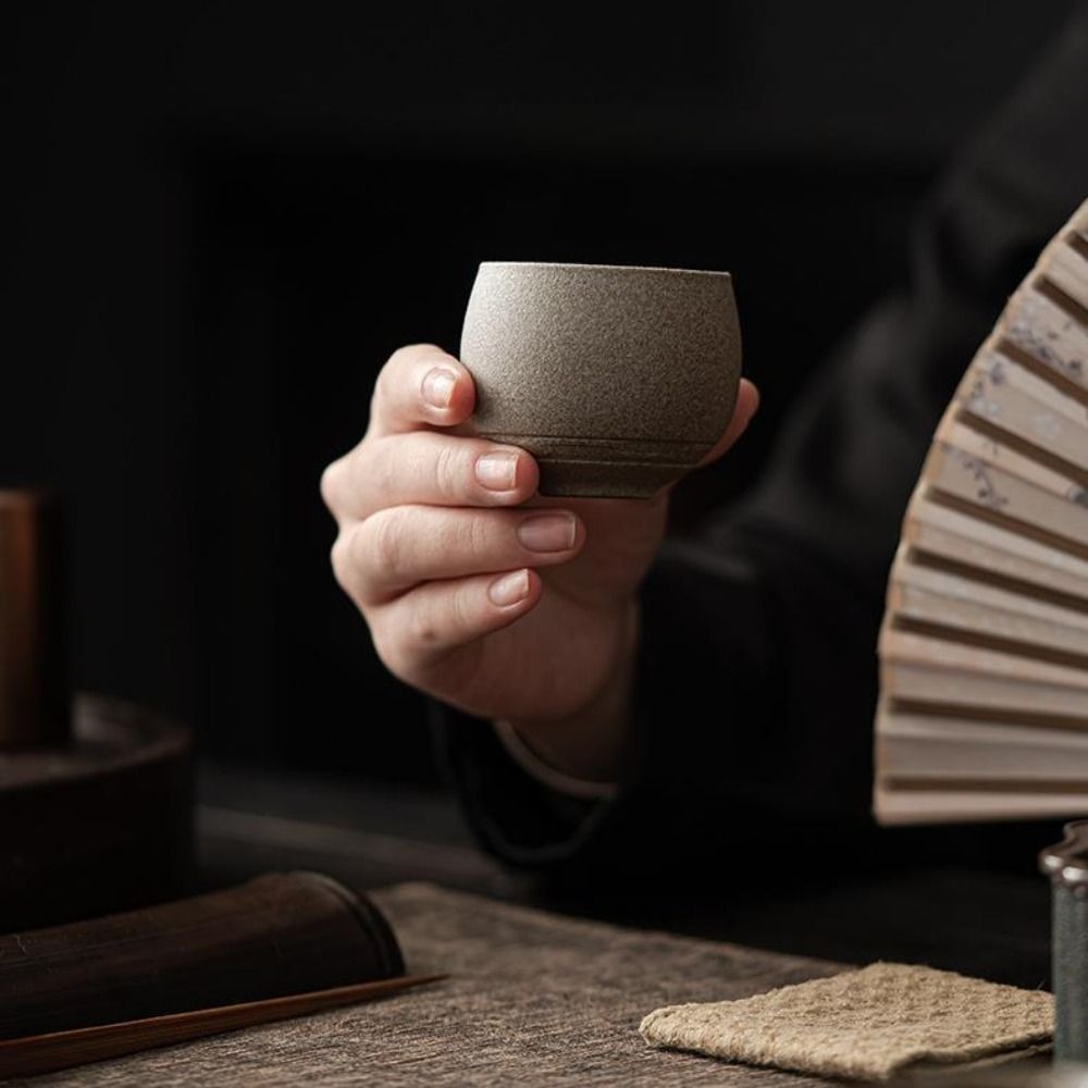 Kung Fu Tea Set Japanese Stone - Coffee Tea Room ulasan dan harga
