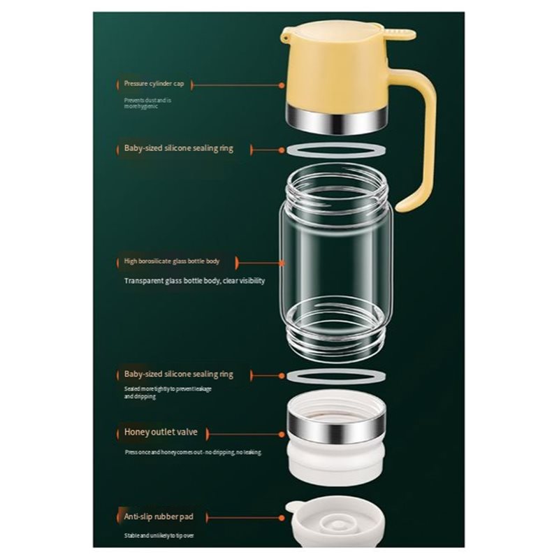 No Drip Honey Dispenser 350Ml  - Coffee Tea Vending Machine ulasan dan harga