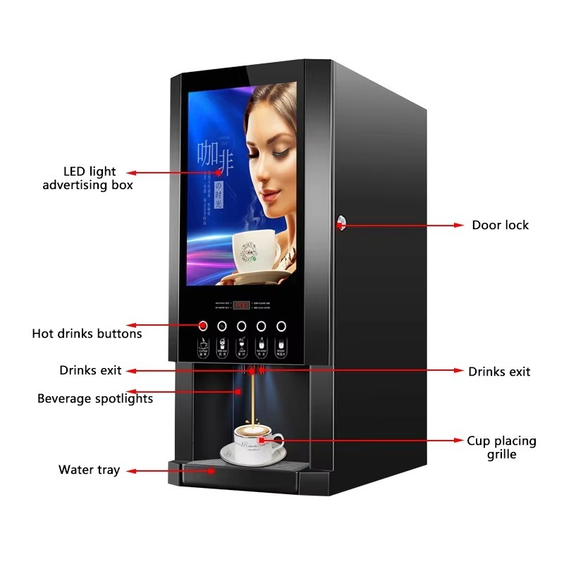 Hot coffee machine commercial  - Coffee Tea Vending Machine ulasan dan harga