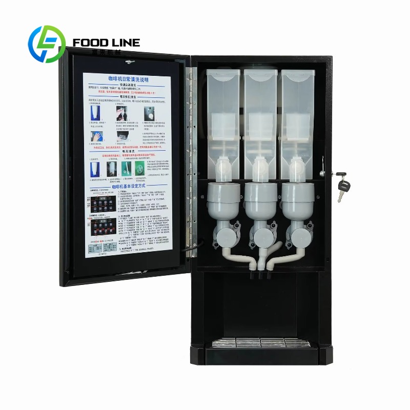 Customized size Hot instant co - Coffee Tea Vending Machine ulasan dan harga