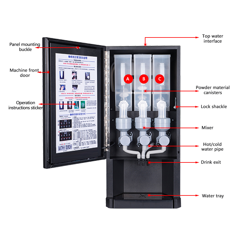 30SCW-8 Hot Ice Instant Coffee - Coffee Tea Vending Machine ulasan dan harga