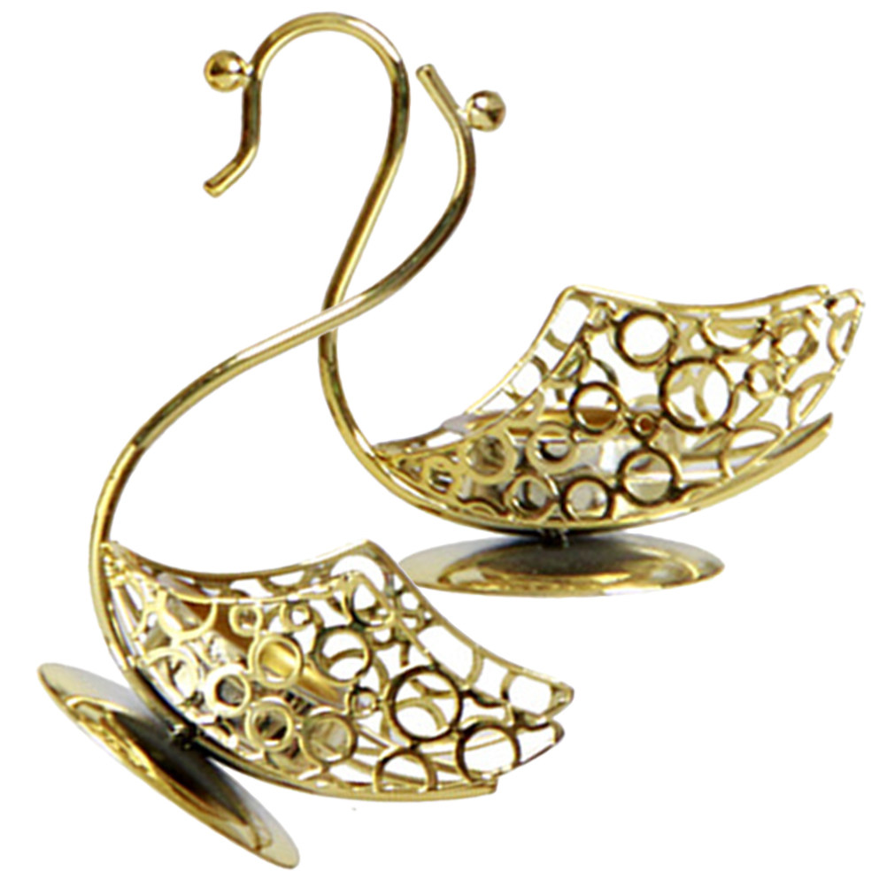 1Pair Iron Swan Desktop Decor  - Coffee Tea Library ulasan dan harga